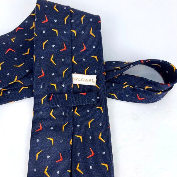 Bvlgari Blue Ties for Men for sale | eBay EUC BVLGARI 7-Fold Dark Blue Geometric Tie 100% Silk Made In Italy Designer